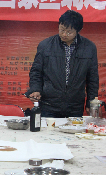 趙長玉筆會作品《品茗論道圖》
