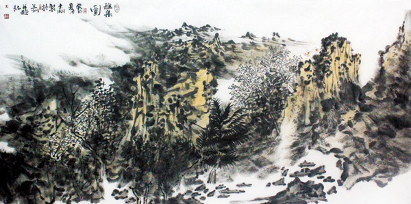 2013中國當代最具學術價值和收藏潛力山水畫家——祝夫剛