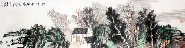 畫家孫奕參加“2013——2014國畫年度人物展”