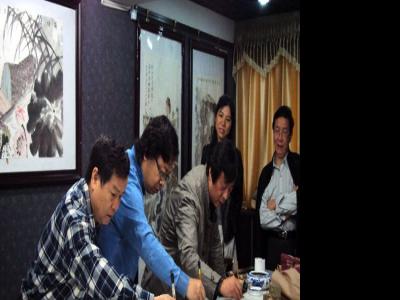 “九味國香·書畫巨擘絲綢之路深度采風”筆會活動眾畫家