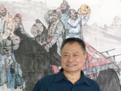 大美甘肅.中國當(dāng)代書畫家隴上行“敦煌朝圣”之朱自謙
