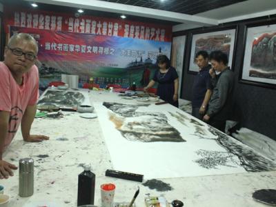 趙景收、李麗、老壺、唐盛軍共創山水《大美隴原》