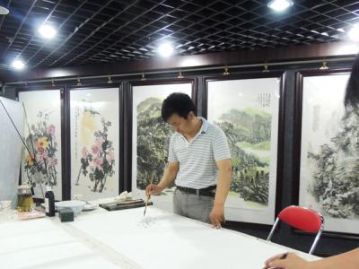 當代書畫家絢麗隴原行“敦煌朝圣”筆會活動之高磊