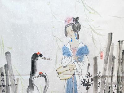 冷珍：精致細膩的筆觸繪制幽雅婉約的女性形象