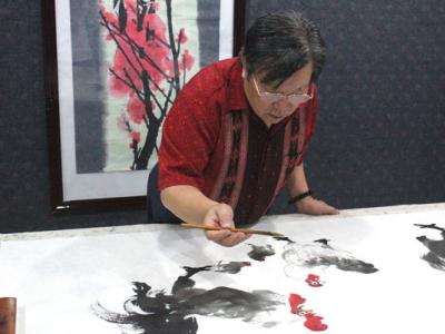盛世吉祥 雄風自然——記泰安市美協主席公丕炎“畫家日”