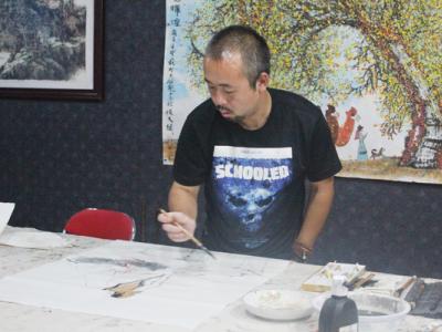 筆墨意蘊繪心境——田笑寫意人物畫《觀濤圖》