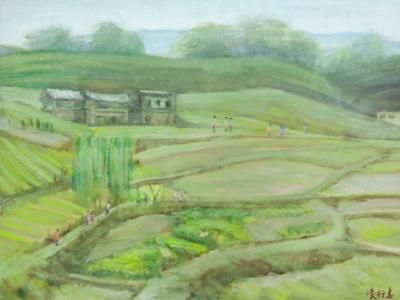 凌行志油畫：在自然生活中描繪風景
