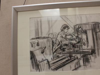 楊國光素描藝術作品展在西北師范大學舉辦