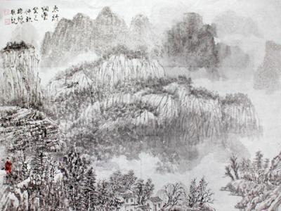 水墨鄉村——董振懷參選“2013—2014年度人物”畫作賞析