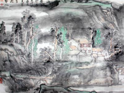 黃山市美術家協會理事王榮國畫山水欣賞