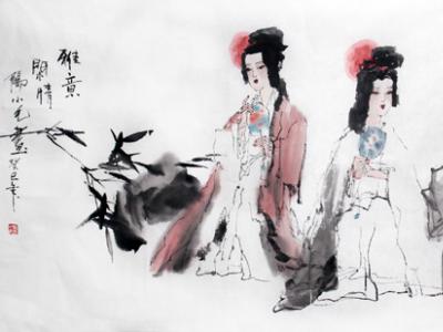 人物畫家陽小毛：典雅造型 婀娜筆墨（組圖）