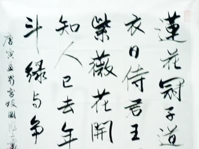 上海書協副主席戴小京參加“2013——2014書法年度人物展”