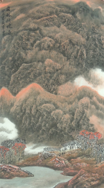 黃石美協(xié)副主席唐盛軍山水畫欣賞