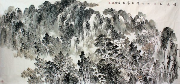 簽約畫家孫鴻駿近期山水畫賞析