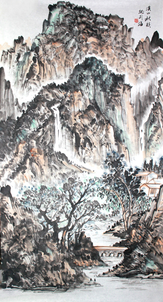 簽約畫家魏烈海山水作欣賞