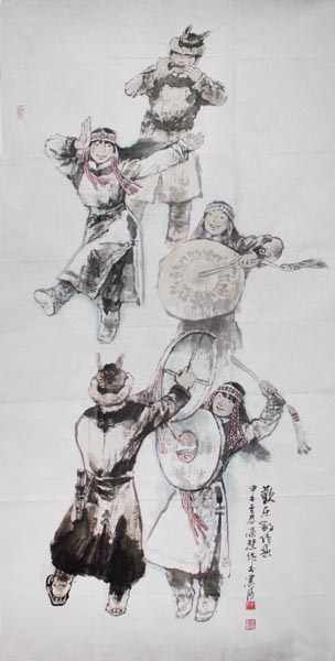 畫寫鄂倫春民族風——姜榮慧寫實人物