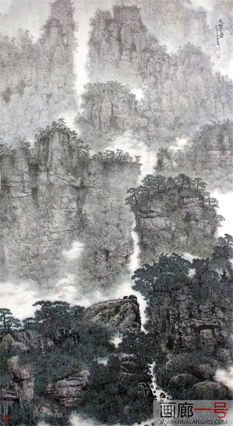 成功美術(shù)館劉岳琥山水畫欣賞