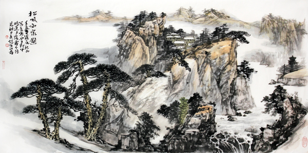 水墨之境繪山水之峻——余新民國畫賞析