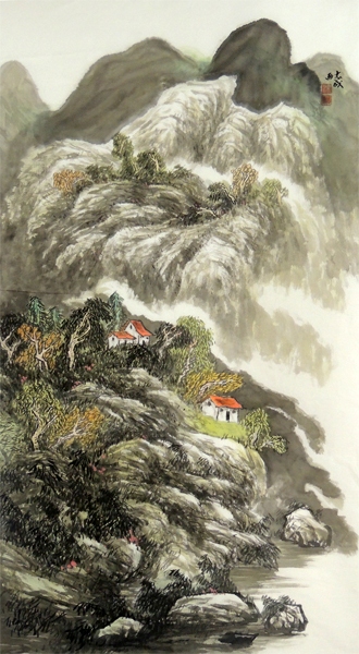 雄奇之峰 林壑優美——徐志成畫作欣賞