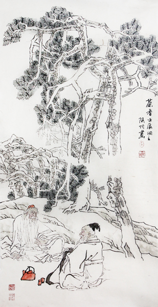 線條多變描繪萬(wàn)千造型——左德福人物畫欣賞