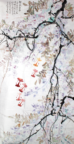清新自然 花香四溢——李梅瑩花鳥作欣賞