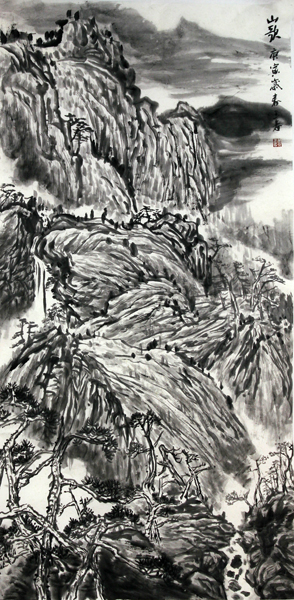 泉響人家 墨韻山歌——成功美術(shù)館網(wǎng)拍姜玉春作品賞析