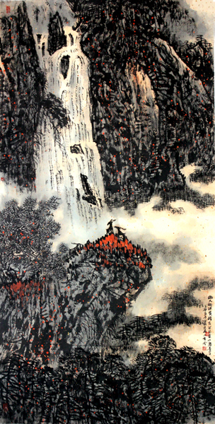 落花流澗水 明月照松林——成功美術館網拍2期王有民國畫