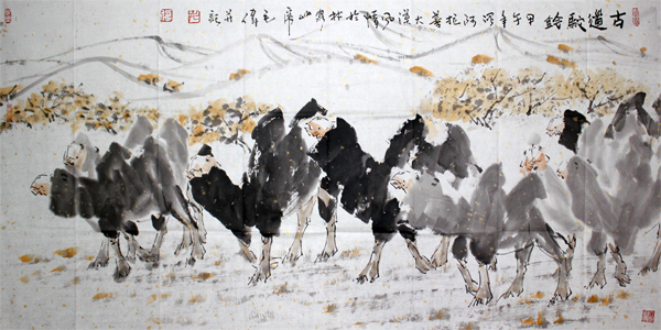 流墨溢彩 情投大漠——毛偉畫作欣賞