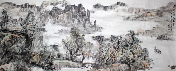 秦明強山水畫欣賞