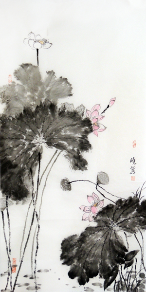 黑龍江省美術(shù)家協(xié)會(huì)副主席徐曉麗最新墨荷畫(huà)作欣賞