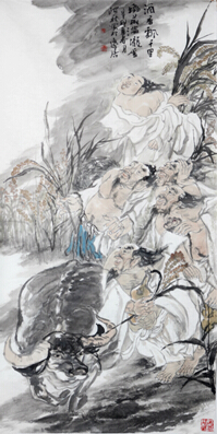 滴香飄千里——成功美術館網（微）拍第四期李月秋人物畫