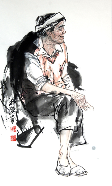 舒湘漢人物作品欣賞