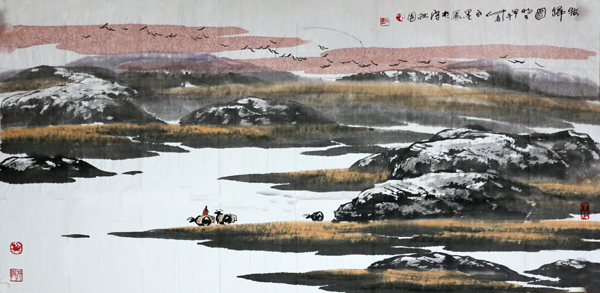 筆墨潑辣展西部風情——青海省美協名譽主席白墨山水新作