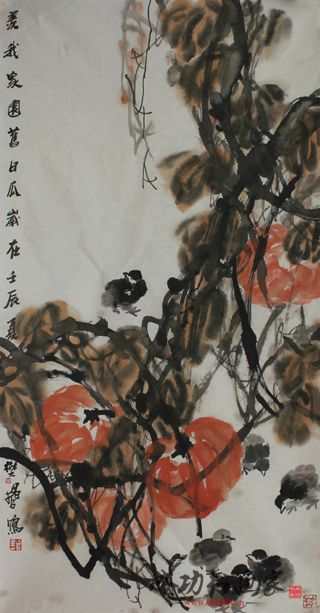 重墨粗筆不失神韻——樊昌哲畫作入“花鳥比興繪時代和諧&
