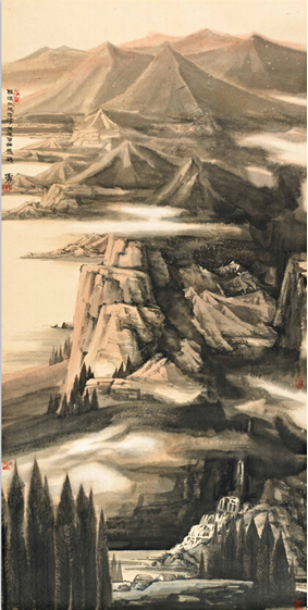 寫秦川山水剛強——王犇畫作再入成功書畫網（微）拍第二