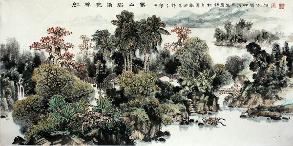 筆墨探索海島山水樣式——淺談張華忠山水畫作的現(xiàn)實(shí)意義