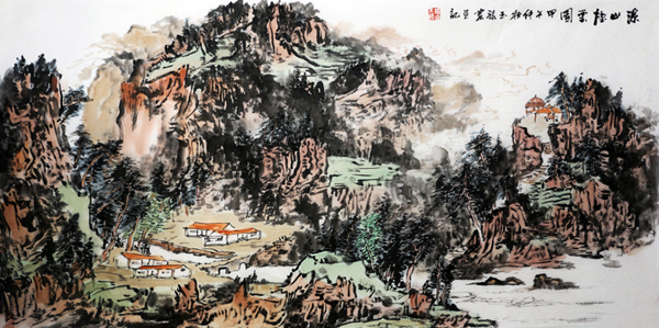 韓玉祿山水作品入拍第二十九期成功網（微）拍