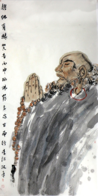 成功書畫網（微）拍四十九期作品介紹——李江人物畫作品