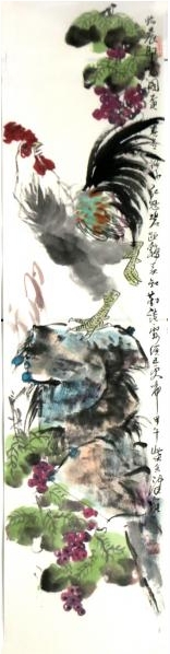 柴京津花鳥作品入拍成功書畫網（微）拍第五十六期