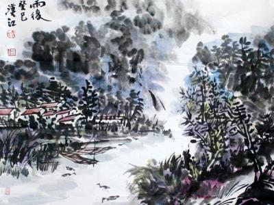 田園山水寫盡江南家山——馮漢江山水畫簡析