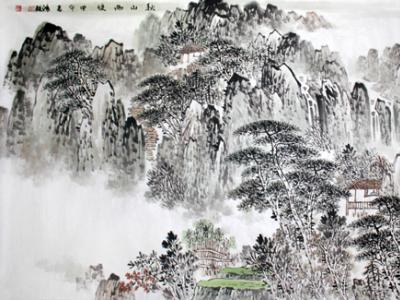 山水意悠悠 筆墨情濃濃——孫鴻駿山水賞析