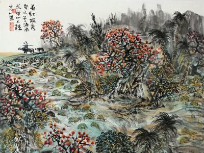 游桂光海南西部山水畫欣賞