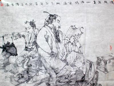 譚崇正人物畫欣賞