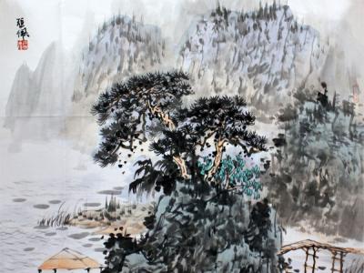 張佩山水畫作欣賞