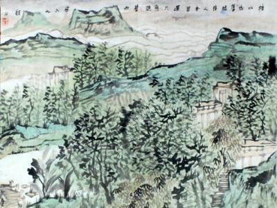 秦暉國畫山水欣賞