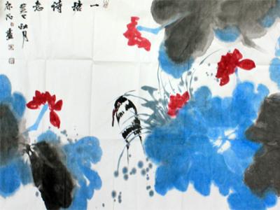 彩墨簡達(dá)成清韻之趣——康征花鳥畫作欣賞