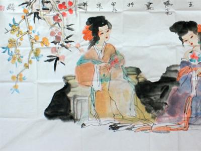 婉約之姿 楚楚動(dòng)人——陽小毛人物畫欣賞
