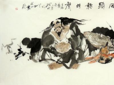 野逸自然恬淡豁達(dá)——李月秋人物畫作簡(jiǎn)析