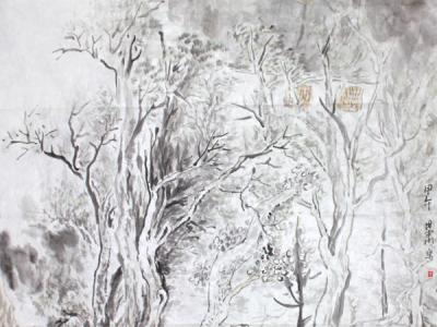 田肅最新山水作品欣賞