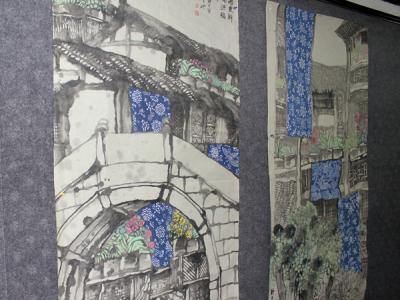去成功美術館看“曹舒天畫家日”活動展覽
